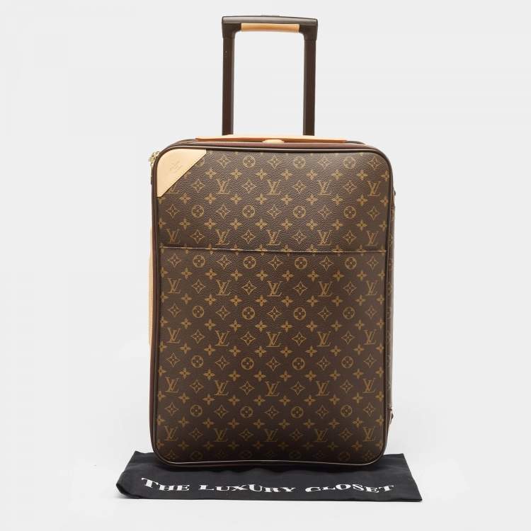 Pre Owned Louis Vuitton Monogram Canvas Business Pegase Legere 55 Luggage