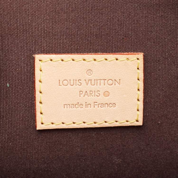 Pre Owned Louis Vuitton Amarante Monogram Vernis Alma GM Bag