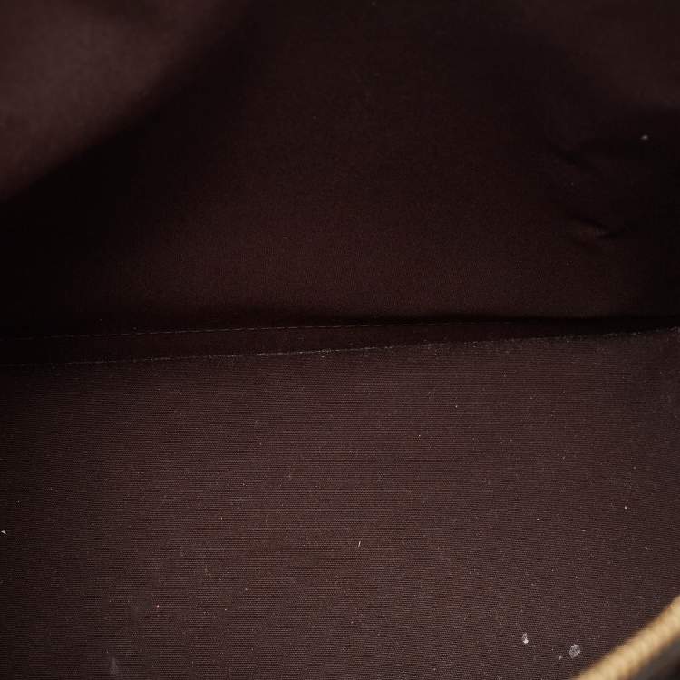 Pre Owned Louis Vuitton Amarante Monogram Vernis Alma GM Bag