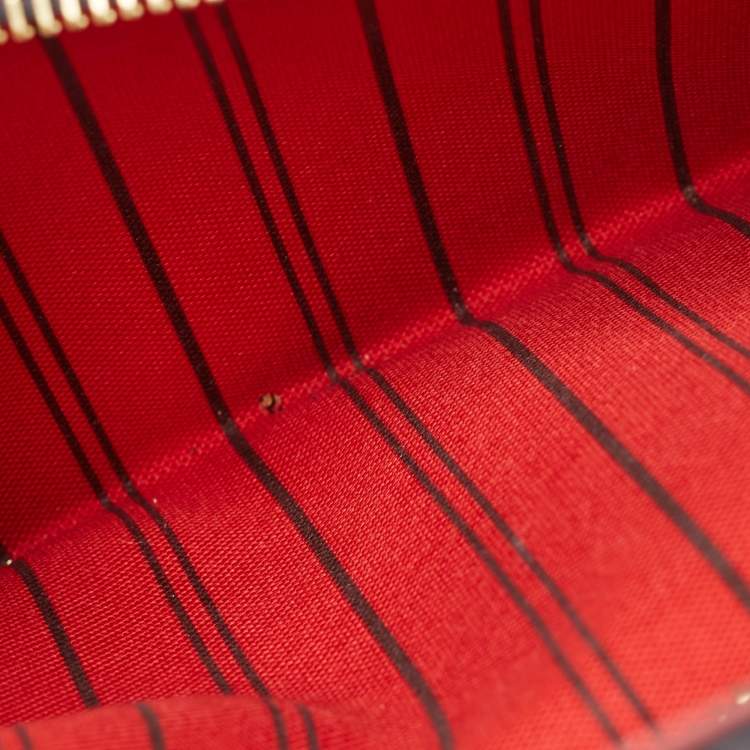 Pre Owned Louis Vuitton Navy Blue/Red Monogram Empreinte Leather Pochette Metis Bag