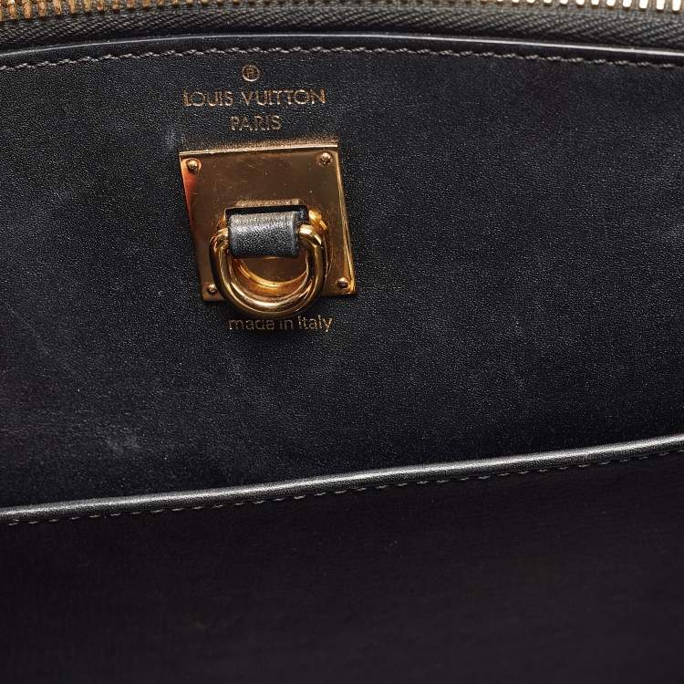 Pre Owned Louis Vuitton Black Leather City Steamer PM Bag