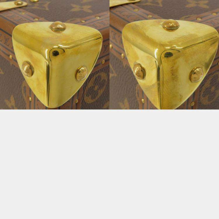 Pre Owned Louis Vuitton Brown Monogram Canvas Coffret Tresor 24 Trunk Case Bag