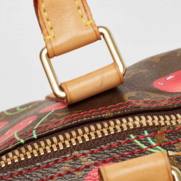 Pre Owned Louis Vuitton Monogram Canvas Cerises Keepall 45 Bag
