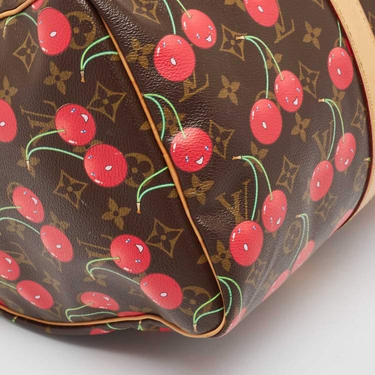 Pre Owned Louis Vuitton Monogram Canvas Cerises Keepall 45 Bag