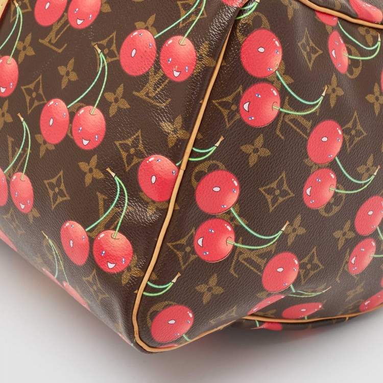 Pre Owned Louis Vuitton Monogram Canvas Cerises Keepall 45 Bag