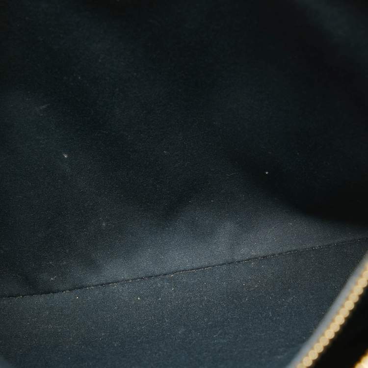 Pre Owned Louis Vuitton Blue Nuit Monogram Vernis Melrose Avenue Bag