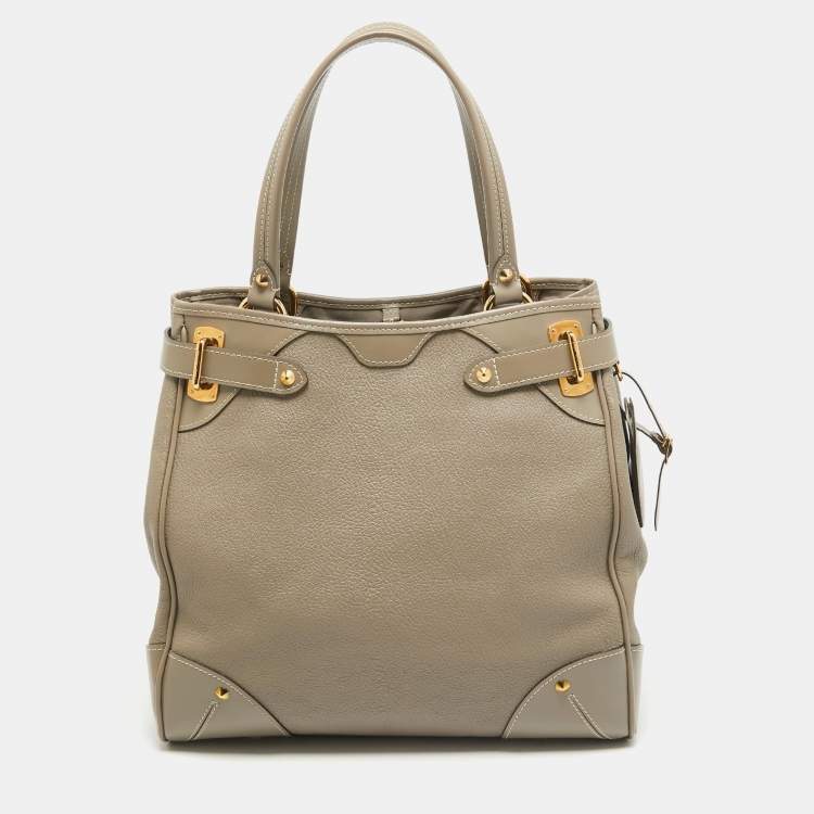 Pre Owned Louis Vuitton Beige Suhali Leather Le Majestueux Bag