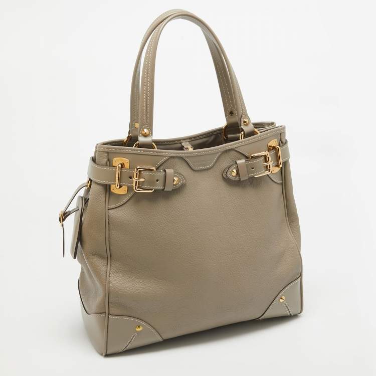 Pre Owned Louis Vuitton Beige Suhali Leather Le Majestueux Bag
