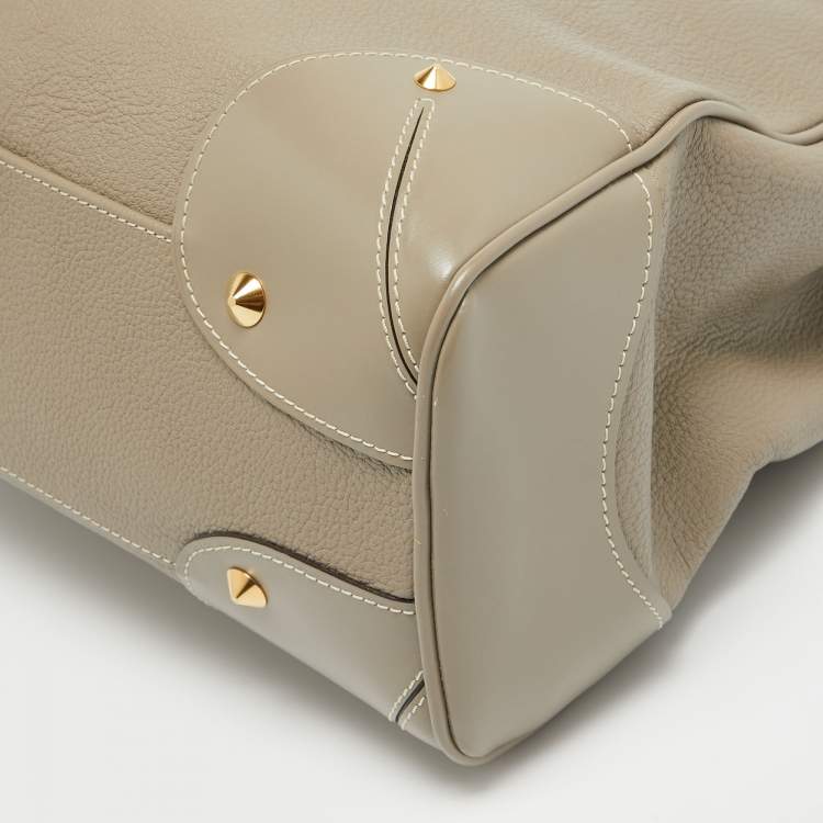 Pre Owned Louis Vuitton Beige Suhali Leather Le Majestueux Bag