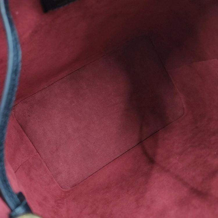 Pre Owned Louis Vuitton Black Giant Monogram Empriente Leather Neonoe MM Bucket Bag