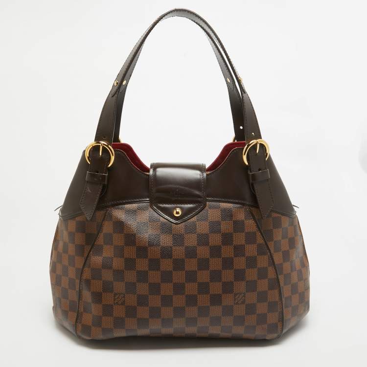 Pre Owned Louis Vuitton Damier Ebene Canvas Sistina MM Bag