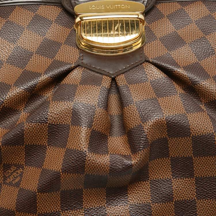 Pre Owned Louis Vuitton Damier Ebene Canvas Sistina MM Bag