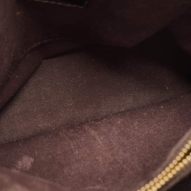 Pre Owned Louis Vuitton Amarante Monogram Vernis Montaigne BB Bag