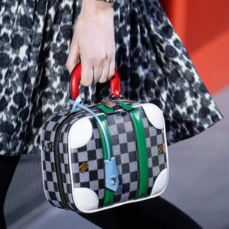 Pre Owned Louis Vuitton Mini Luggage Damier BB Handbag - '10s Multicolor Canvas