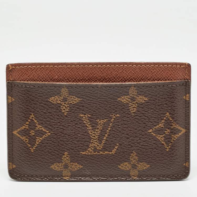 Pre Owned Louis Vuitton Monogram Canvas Card Holder 
