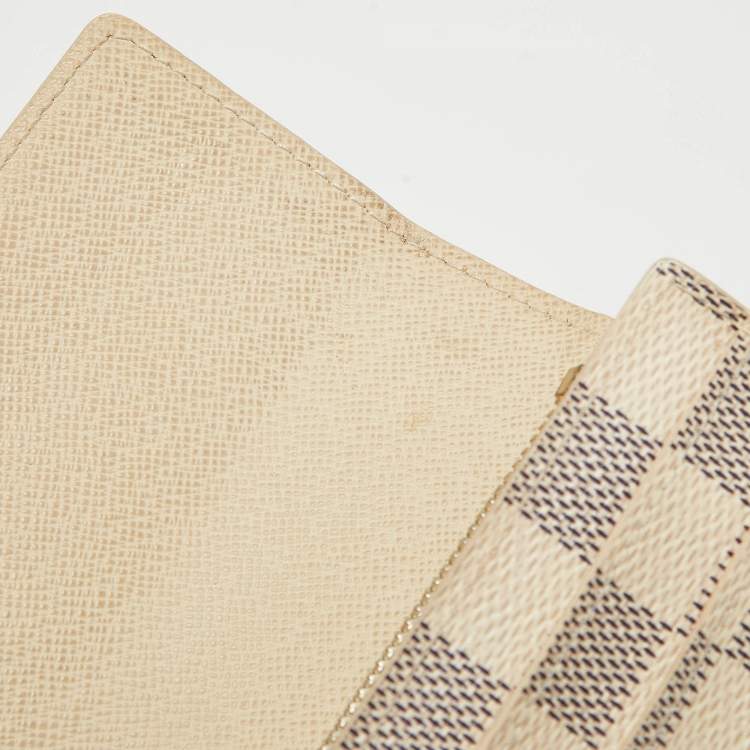 Pre Owned Louis Vuitton Damier Azur Canvas Sarah Wallet