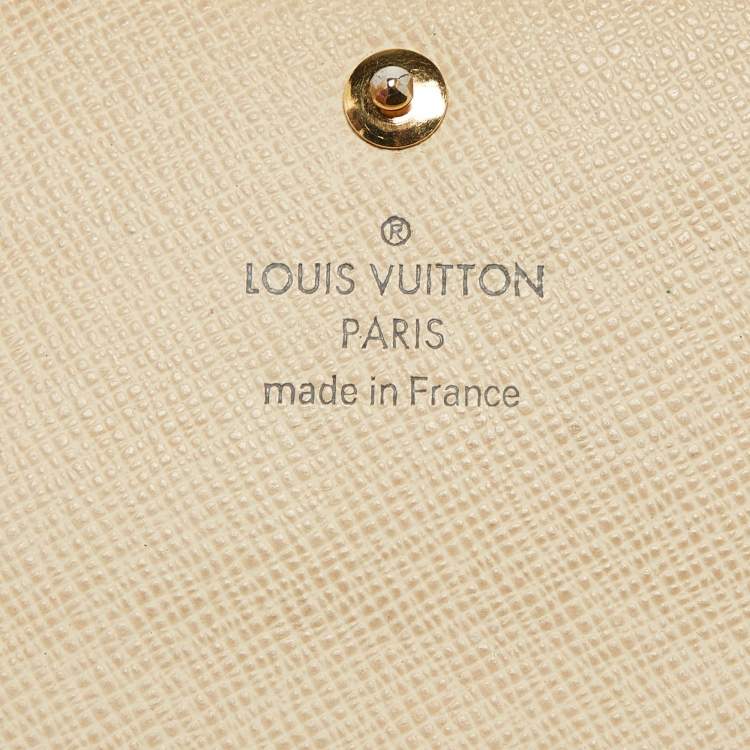 Pre Owned Louis Vuitton Damier Azur Canvas Sarah Wallet