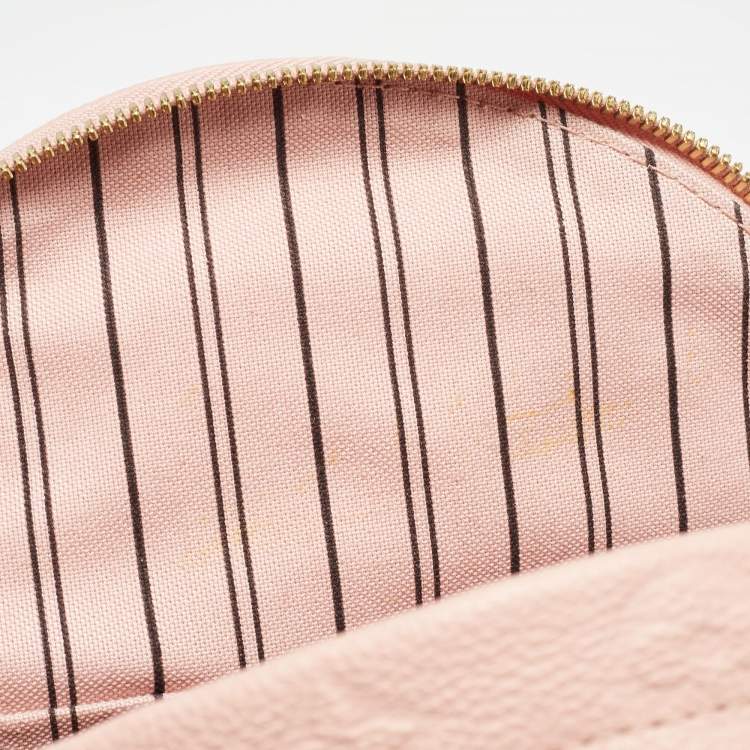 Pre Owned Louis Vuitton Rose Poudre Monogram Empreinte Leather Sorbonne Backpack