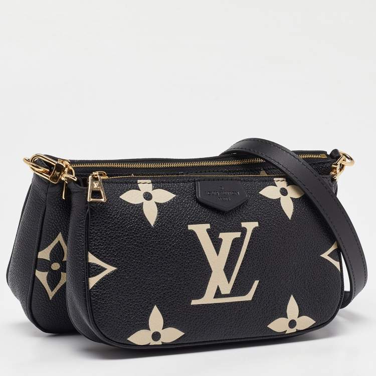 Pre Owned Louis Vuitton Bicolor Monogram Empriente Leather Multi-Pochette Accessories Bag