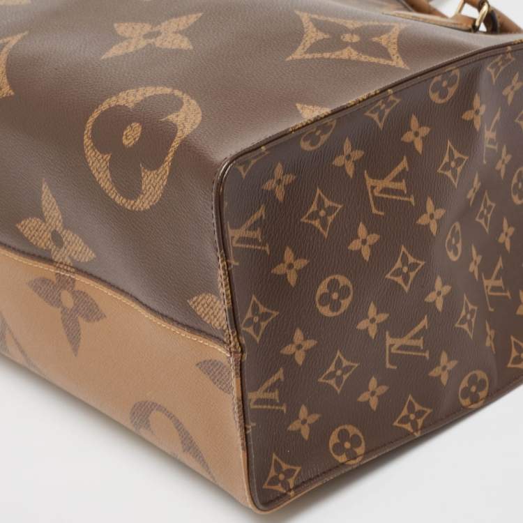 Pre Owned Louis Vuitton Monogram Reverse Giant Canvas OnTheGo GM Bag
