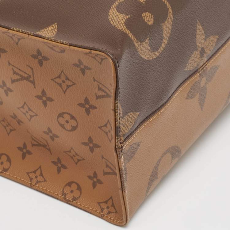 Pre Owned Louis Vuitton Monogram Reverse Giant Canvas OnTheGo GM Bag