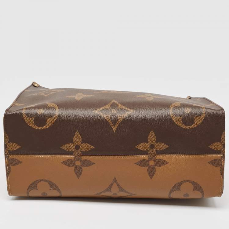 Pre Owned Louis Vuitton Monogram Reverse Giant Canvas OnTheGo GM Bag