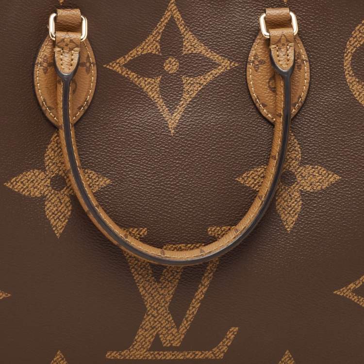 Pre Owned Louis Vuitton Monogram Reverse Giant Canvas OnTheGo GM Bag