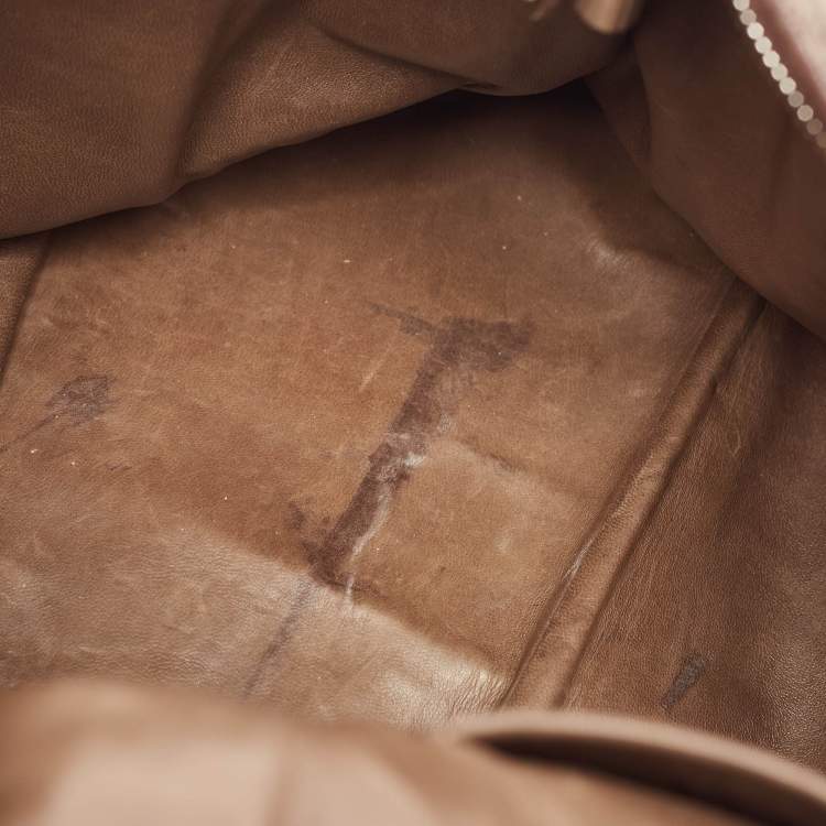 Pre Owned Louis Vuitton Brown Monogram Antheia Suede Ixia MM Bag