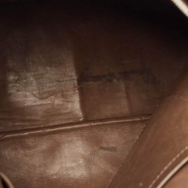 Pre Owned Louis Vuitton Brown Monogram Antheia Suede Ixia MM Bag