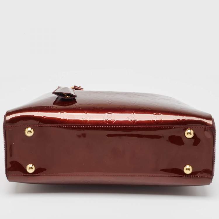 Pre Owned Louis Vuitton Rouge Fauviste Monogram Vernis Melrose Avenue Bag