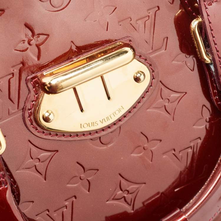 Pre Owned Louis Vuitton Rouge Fauviste Monogram Vernis Melrose Avenue Bag