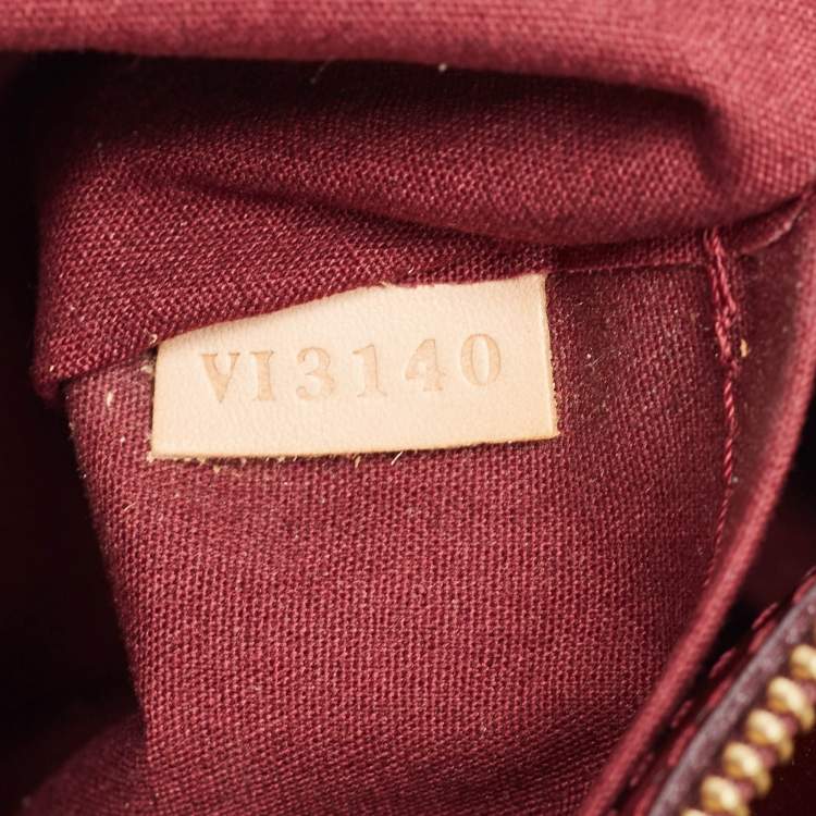 Pre Owned Louis Vuitton Rouge Fauviste Monogram Vernis Melrose Avenue Bag