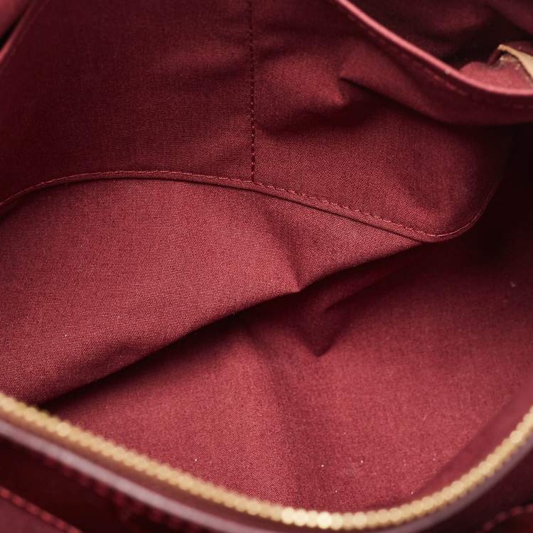 Pre Owned Louis Vuitton Rouge Fauviste Monogram Vernis Melrose Avenue Bag