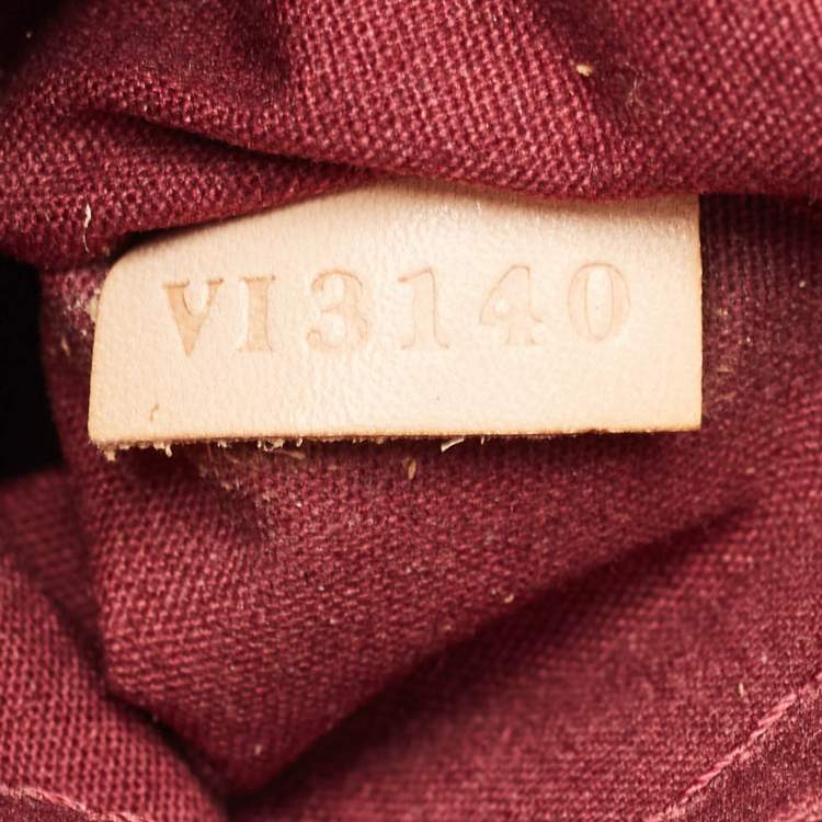 Pre Owned Louis Vuitton Rouge Fauviste Monogram Vernis Melrose Avenue Bag