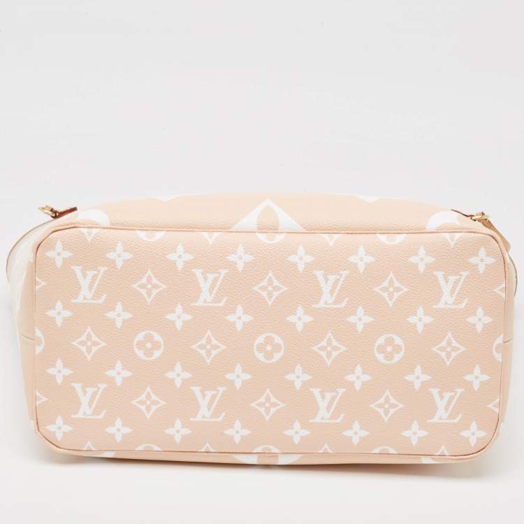 Pre Owned Louis Vuitton Brume Monogram Giant Canvas By The Pool Neverfull MM Bag