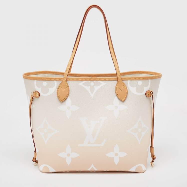 Pre Owned Louis Vuitton Brume Monogram Giant Canvas By The Pool Neverfull MM Bag