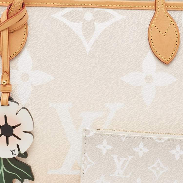 Pre Owned Louis Vuitton Brume Monogram Giant Canvas By The Pool Neverfull MM Bag