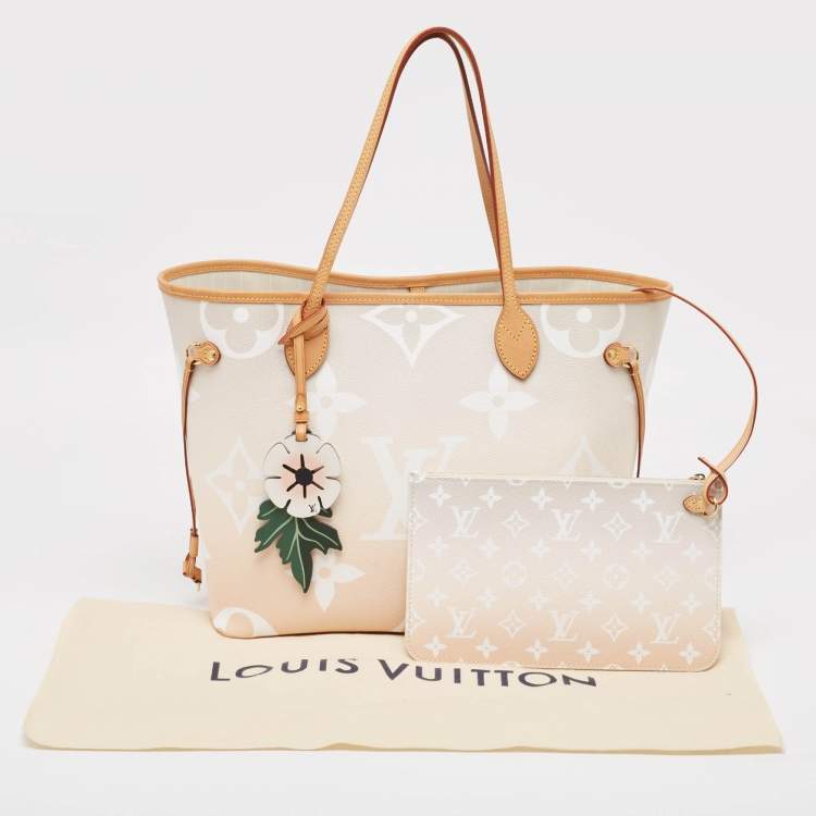 Pre Owned Louis Vuitton Brume Monogram Giant Canvas By The Pool Neverfull MM Bag