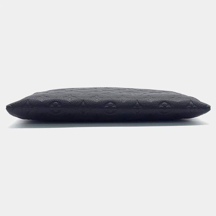 Pre Owned Louis Vuitton Black Monogram Empriente Leather Daily Clutch Bag