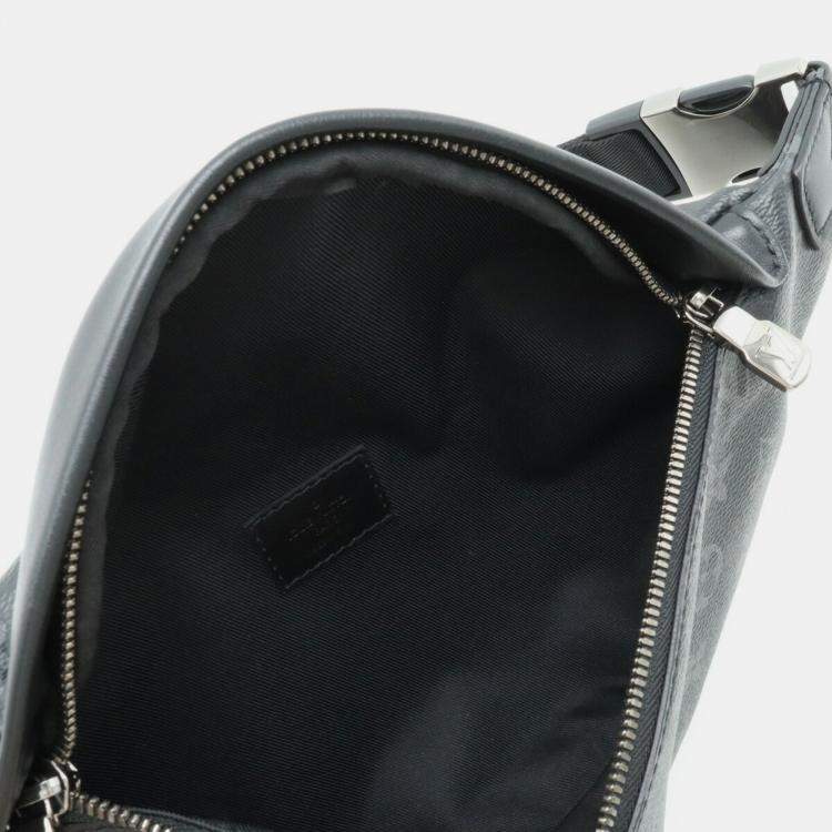 Pre Owned Louis Vuitton Black Monogram Eclipse Discovery Bumbag PM 