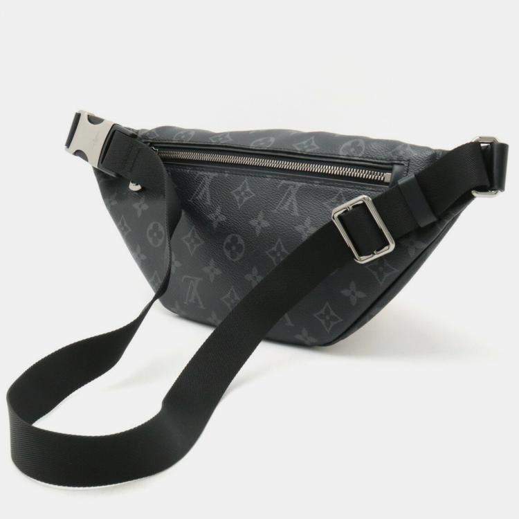 Pre Owned Louis Vuitton Black Monogram Eclipse Discovery Bumbag PM 