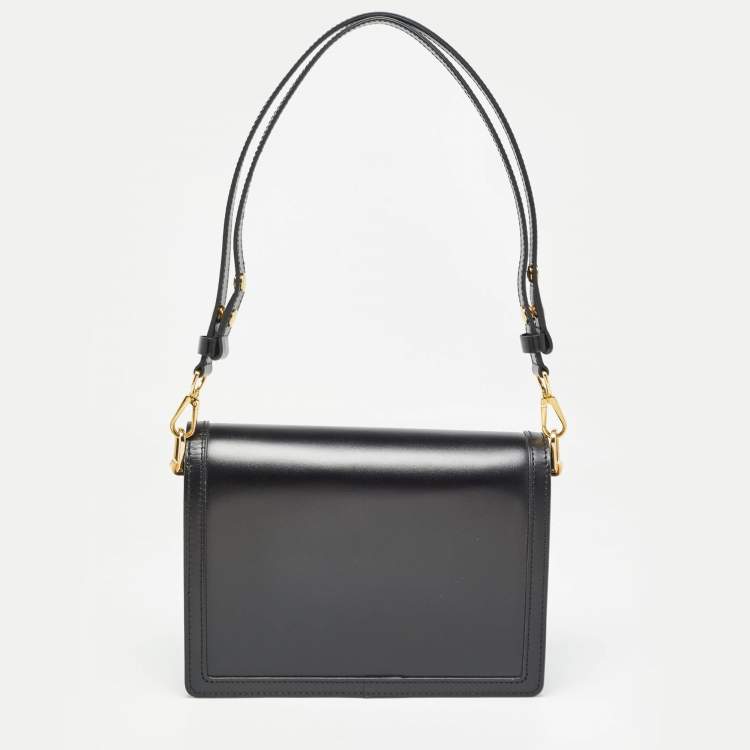 Pre Owned Louis Vuitton Black Leather Dauphine MM Bag