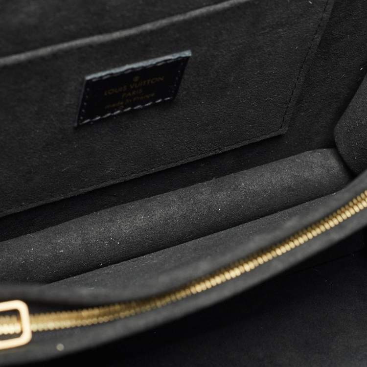 Pre Owned Louis Vuitton Black Leather Dauphine MM Bag