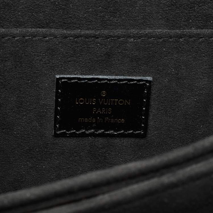 Pre Owned Louis Vuitton Black Leather Dauphine MM Bag
