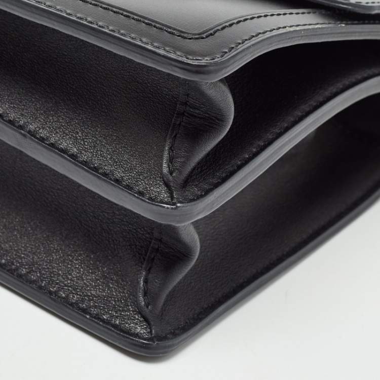 Pre Owned Louis Vuitton Black Leather Dauphine MM Bag