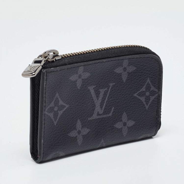 Pre Owned Louis Vuitton Monogram Eclipse Canvas Coin Purse