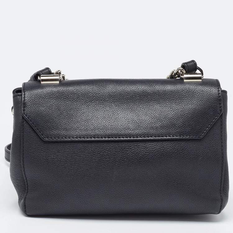 Pre Owned Louis Vuitton Black Leather Lockme II BB Bag