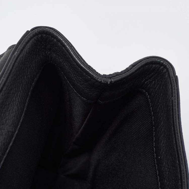 Pre Owned Louis Vuitton Black Leather Lockme II BB Bag