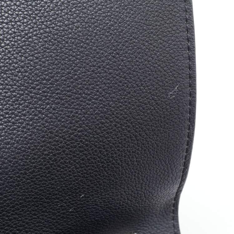 Pre Owned Louis Vuitton Black Leather Lockme II BB Bag