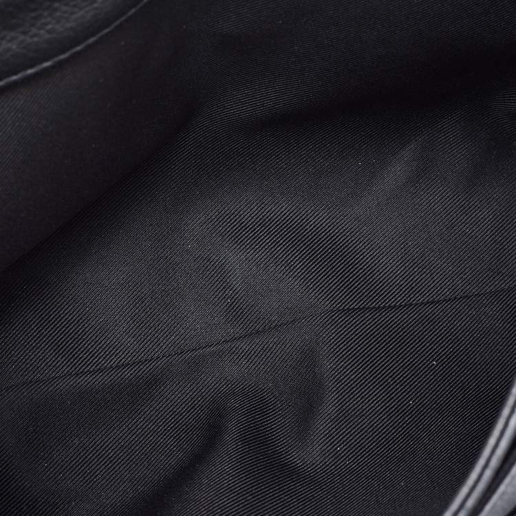 Pre Owned Louis Vuitton Black Leather Lockme II BB Bag